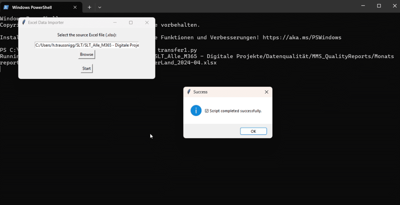 Screenshot von Windows PowerShell