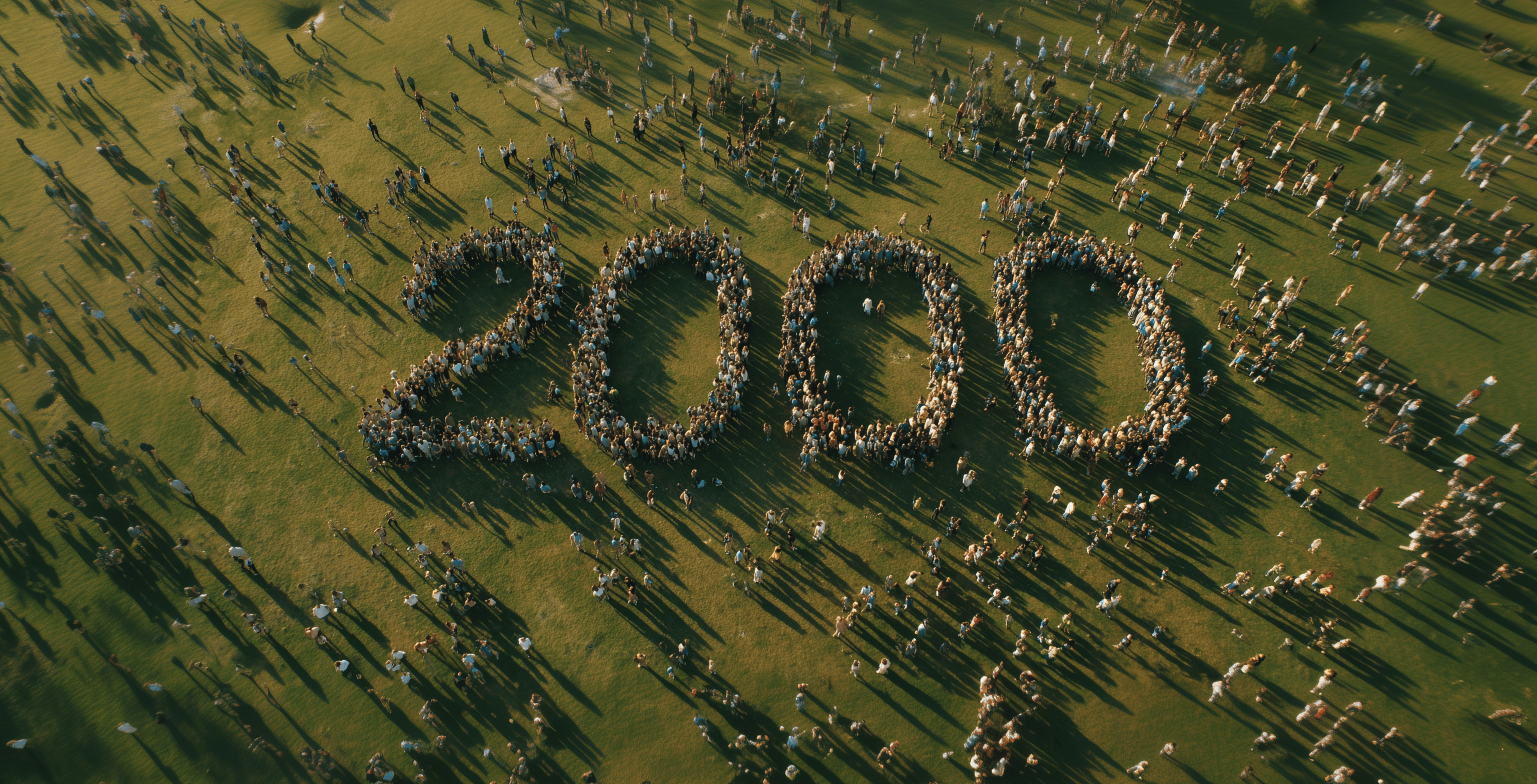 Die Zahl 2000 als KI-generiertes Bild